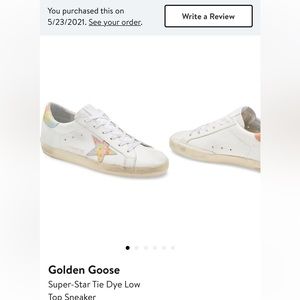 Golden Goose Superstar size37 tie-dye low top